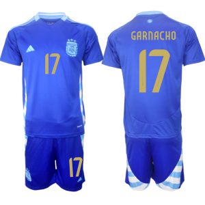 Argentinië Voetbaltenue 2024/25 Alejandro Garnacho #17 Uit tenue Korte Mouw (+ Korte broeken)