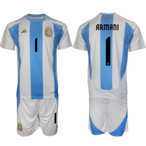 Argentinië Voetbaltenue 2024/25 Franco Armani #1 Thuis tenue Korte Mouw (+ Korte broeken)