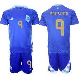 Argentinië Voetbaltenue 2024/25 Gabriel Batistuta #9 Uit tenue Korte Mouw (+ Korte broeken)