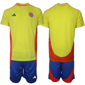 Colombia Voetbalshirts 2024/25 Thuisshirt Korte Mouw (+ Korte broeken)