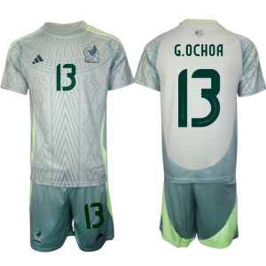 Copa América 2024 Mexico Voetbaltenue 2024/25 Guillermo Ochoa #13 Uit tenue Korte Mouw (+ Korte broeken)