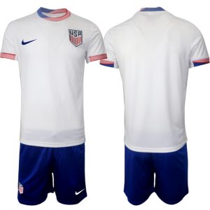 Copa América 2024 Verenigde Staten Voetbaltenue 2024/25 Thuisshirt Korte Mouw (+ Korte broeken)