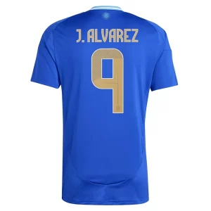 Copa América 2024 Voetbalshirts Argentinië Julian Alvarez #9 Uit tenue Korte Mouw