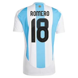 Copa América 2024 Voetbalshirts Argentinië Romero #18 Thuis tenue Korte Mouw