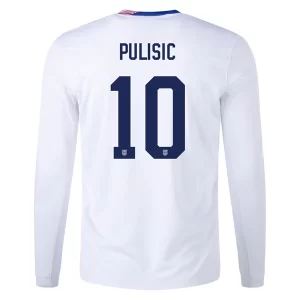 Copa América 2024 Voetbalshirts Verenigde Staten Christian Pulisic #10 Thuis tenue Lange Mouwen