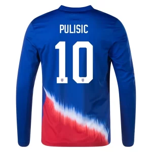 Copa América 2024 Voetbalshirts Verenigde Staten Christian Pulisic #10 Uit tenue Lange Mouwen