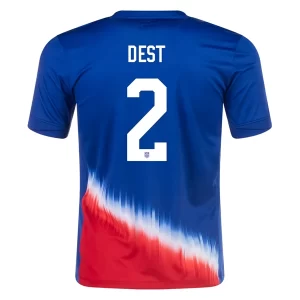 Copa América 2024 Voetbalshirts Verenigde Staten Sergino Dest #2 Uit tenue Korte Mouw