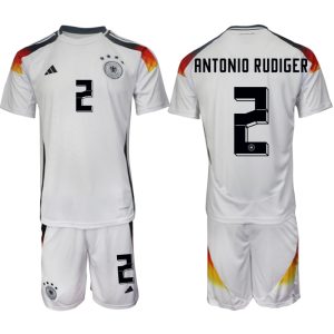 EK 2024 Duitsland Voetbaltenue 2024/25 Antonio Rudiger #2 Thuis tenue Korte Mouw (+ Korte broeken)