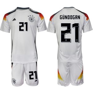 EK 2024 Duitsland Voetbaltenue 2024/25 Ilkay Gundogan #21 Thuis tenue Korte Mouw (+ Korte broeken)