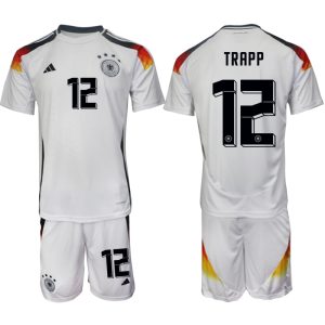 EK 2024 Duitsland Voetbaltenue 2024/25 Kevin Trapp #12 Thuis tenue Korte Mouw (+ Korte broeken)