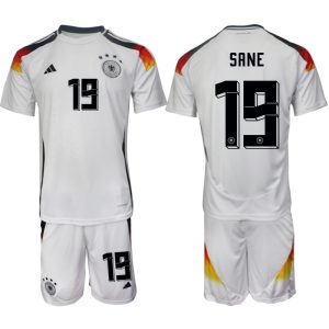 EK 2024 Duitsland Voetbaltenue 2024/25 Leroy Sane #19 Thuis tenue Korte Mouw (+ Korte broeken)