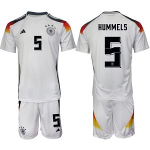 EK 2024 Duitsland Voetbaltenue 2024/25 Mats Hummels #5 Thuis tenue Korte Mouw (+ Korte broeken)