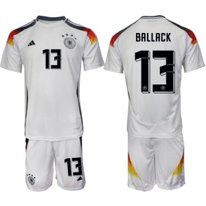 EK 2024 Duitsland Voetbaltenue 2024/25 Michael Ballack #13 Thuis tenue Korte Mouw (+ Korte broeken)