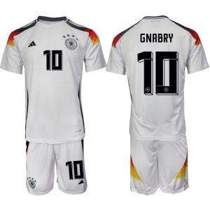EK 2024 Duitsland Voetbaltenue 2024/25 Serge Gnabry #10 Thuis tenue Korte Mouw (+ Korte broeken)