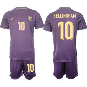 EK 2024 Engeland Voetbaltenue 2024/25 Jude Bellingham #10 Uit tenue Korte Mouw (+ Korte broeken)