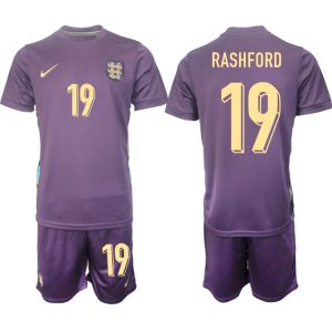 EK 2024 Engeland Voetbaltenue 2024/25 Marcus Rashford #19 Uit tenue Korte Mouw (+ Korte broeken)