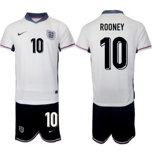 EK 2024 Engeland Voetbaltenue 2024/25 Wayne Rooney #10 Thuis tenue Korte Mouw (+ Korte broeken)