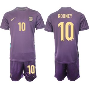 EK 2024 Engeland Voetbaltenue 2024/25 Wayne Rooney #10 Uit tenue Korte Mouw (+ Korte broeken)