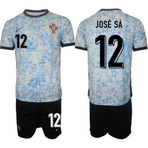 EK 2024 Portugal Voetbaltenue 2024/25 Jose Sa #12 Uit tenue Korte Mouw (+ Korte broeken)