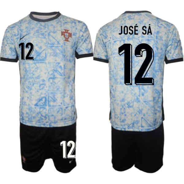 EK 2024 Portugal Voetbaltenue 2024/25 Jose Sa #12 Uit tenue Korte Mouw (+ Korte broeken)