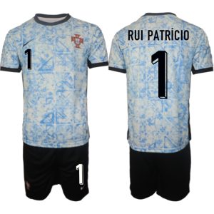 EK 2024 Portugal Voetbaltenue 2024/25 Rui Patricio #1 Uit tenue Korte Mouw (+ Korte broeken)