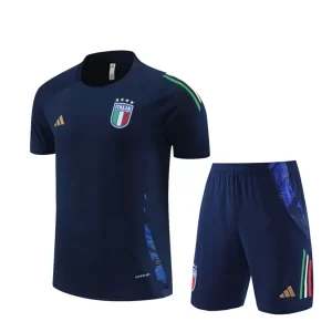 Italië Trainingsshirt Pakken 2024-25 Marineblauw