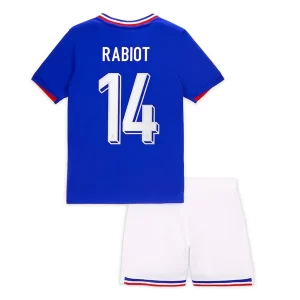 Kids EK 2024 Frankrijk Voetbalshirts Adrien Rabiot #14 Thuis tenue Korte Mouw (+ Korte broeken)