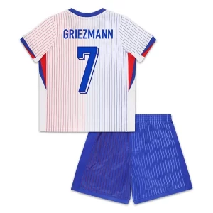 Kids EK 2024 Frankrijk Voetbalshirts Antoine Griezmann #7 Uit tenue Korte Mouw (+ Korte broeken)