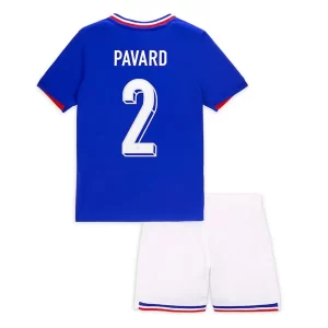 Kids EK 2024 Frankrijk Voetbalshirts Benjamin Pavard #2 Thuis tenue Korte Mouw (+ Korte broeken)
