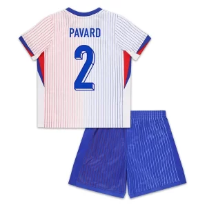 Kids EK 2024 Frankrijk Voetbalshirts Benjamin Pavard #2 Uit tenue Korte Mouw (+ Korte broeken)