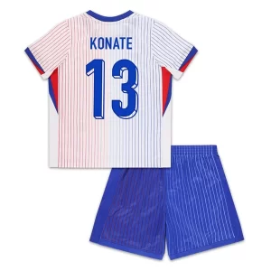 Kids EK 2024 Frankrijk Voetbalshirts Ibrahima Konate #13 Uit tenue Korte Mouw (+ Korte broeken)