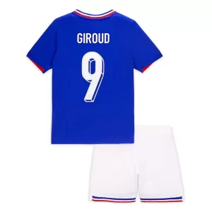 Kids EK 2024 Frankrijk Voetbalshirts Olivier Giroud #9 Thuis tenue Korte Mouw (+ Korte broeken)